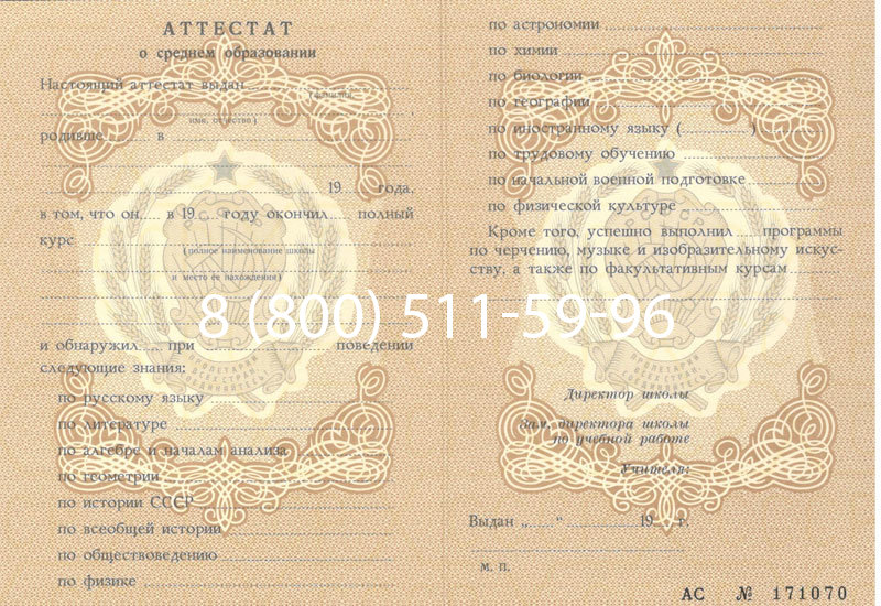 Купить Аттестат за 11 класс до 1994 в Альметьевске Купить Аттестат за 11 класс до 1994 в Альметьевске